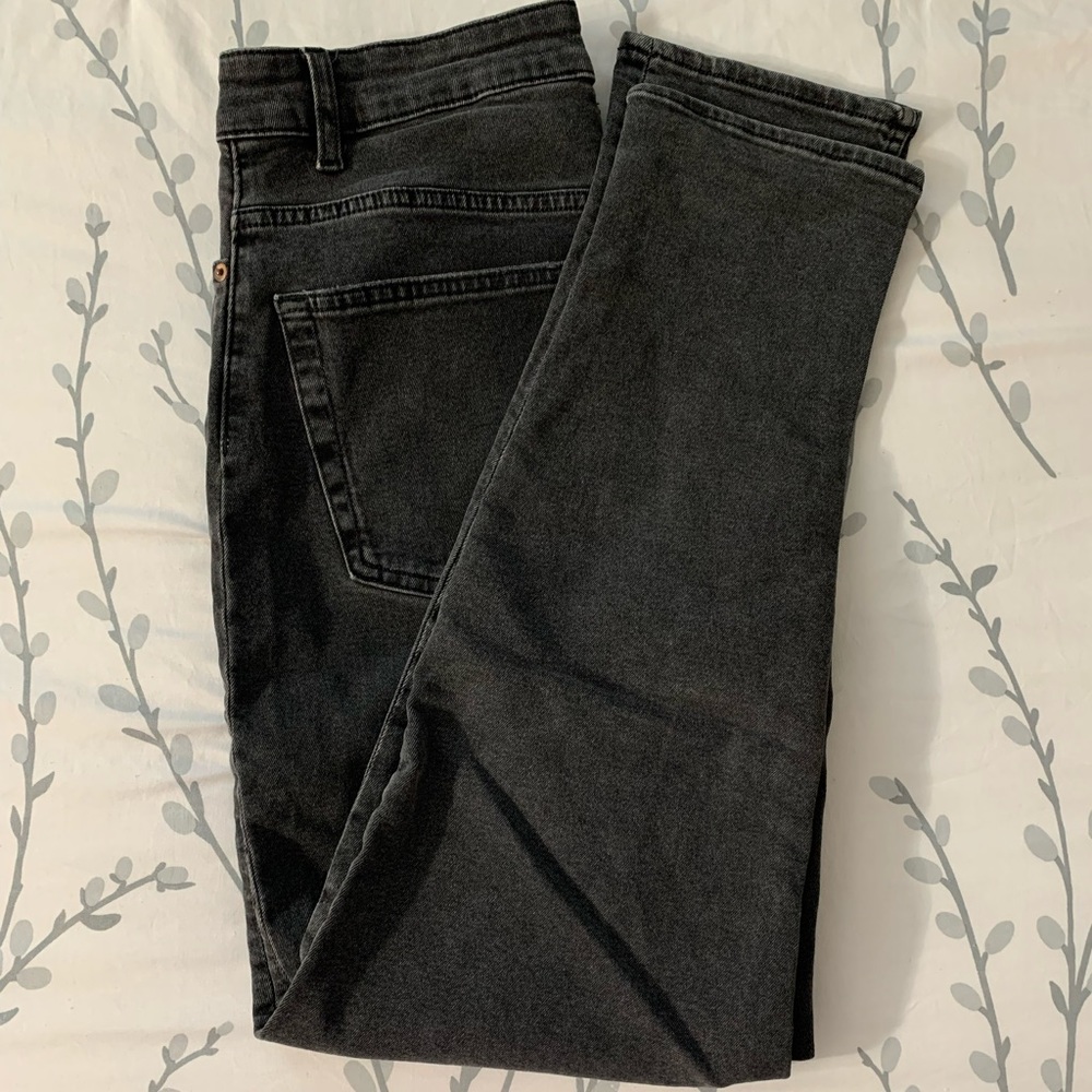H&M divided black high waisted mom jeans
